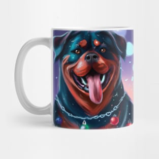 Cute Rottweiler Drawing Mug